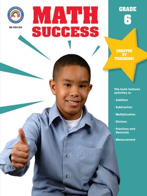 cover image of Math Success, Grade 6